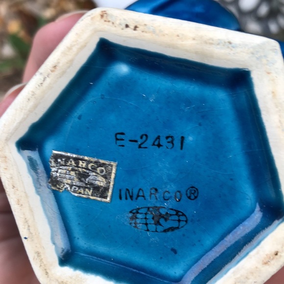 Vintage Mood Indigo Blue Inarco Mugs-Set of 6-EUC-Ceramic-Made in Japan-1960’s - Picture 11 of 15